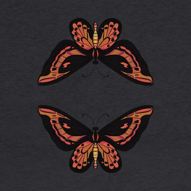 Fire butterflies by Chaka